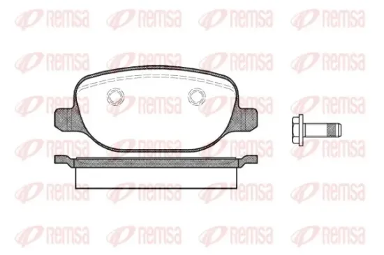Bremsbelagsatz, Scheibenbremse Hinterachse REMSA 0878.00 Bild Bremsbelagsatz, Scheibenbremse Hinterachse REMSA 0878.00