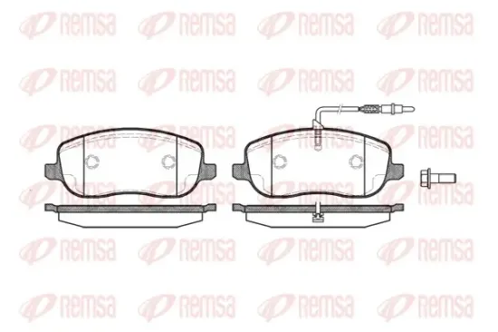 Bremsbelagsatz, Scheibenbremse Vorderachse REMSA 0879.12 Bild Bremsbelagsatz, Scheibenbremse Vorderachse REMSA 0879.12