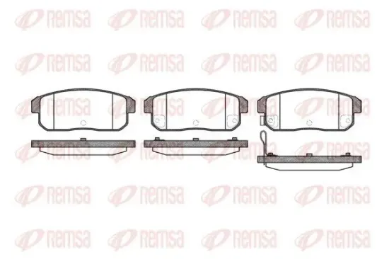 Bremsbelagsatz, Scheibenbremse Hinterachse REMSA 0883.11 Bild Bremsbelagsatz, Scheibenbremse Hinterachse REMSA 0883.11