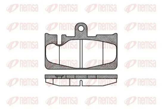 Bremsbelagsatz, Scheibenbremse Hinterachse REMSA 0889.00 Bild Bremsbelagsatz, Scheibenbremse Hinterachse REMSA 0889.00