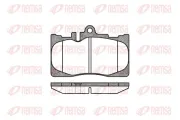 Bremsbelagsatz, Scheibenbremse Vorderachse REMSA 0890.00