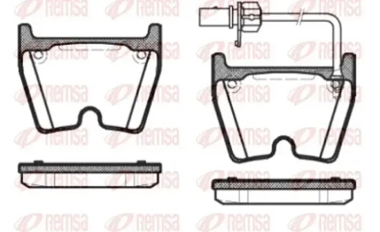 Bremsbelagsatz, Scheibenbremse REMSA 0896.01 Bild Bremsbelagsatz, Scheibenbremse REMSA 0896.01
