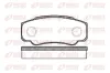 Bremsbelagsatz, Scheibenbremse Hinterachse REMSA 0961.00