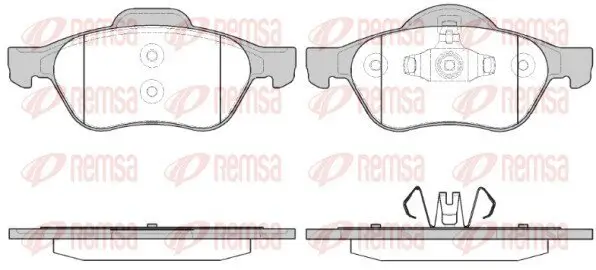 Bremsbelagsatz, Scheibenbremse REMSA 0962.40