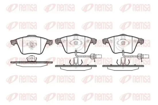 Bremsbelagsatz, Scheibenbremse Vorderachse REMSA 0964.12 Bild Bremsbelagsatz, Scheibenbremse Vorderachse REMSA 0964.12