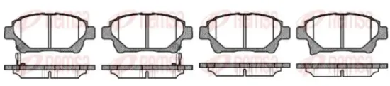 Bremsbelagsatz, Scheibenbremse Vorderachse REMSA 0971.12 Bild Bremsbelagsatz, Scheibenbremse Vorderachse REMSA 0971.12