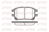 Bremsbelagsatz, Scheibenbremse Vorderachse REMSA 0972.00