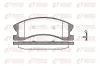 Bremsbelagsatz, Scheibenbremse Vorderachse REMSA 0973.02