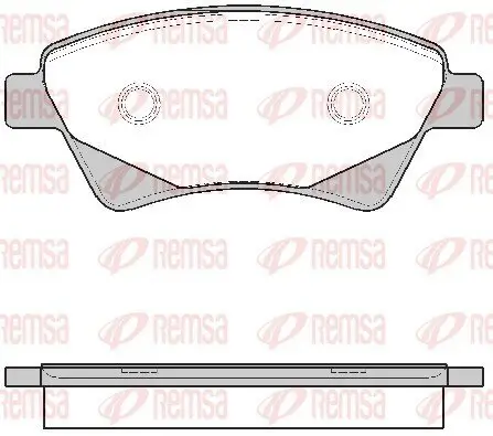 Bremsbelagsatz, Scheibenbremse Vorderachse REMSA 0976.20 Bild Bremsbelagsatz, Scheibenbremse Vorderachse REMSA 0976.20