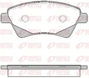 Bremsbelagsatz, Scheibenbremse Vorderachse REMSA 0976.20