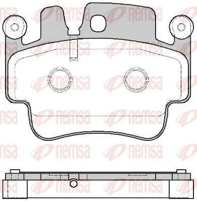 Bremsbelagsatz, Scheibenbremse REMSA 0982.00