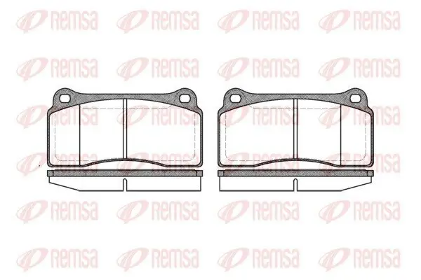 Bremsbelagsatz, Scheibenbremse REMSA 0983.00