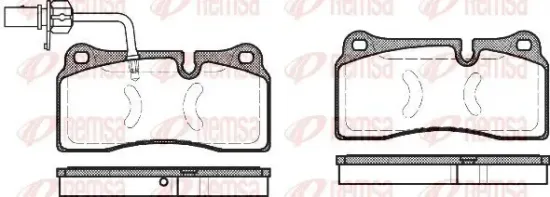 Bremsbelagsatz, Scheibenbremse REMSA 0983.11 Bild Bremsbelagsatz, Scheibenbremse REMSA 0983.11