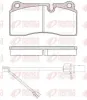 Bremsbelagsatz, Scheibenbremse Hinterachse REMSA 0983.21