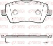Bremsbelagsatz, Scheibenbremse Vorderachse REMSA 0987.00