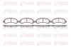 Bremsbelagsatz, Scheibenbremse Hinterachse REMSA 0989.10