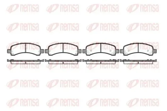 Bremsbelagsatz, Scheibenbremse REMSA 0989.10 Bild Bremsbelagsatz, Scheibenbremse REMSA 0989.10