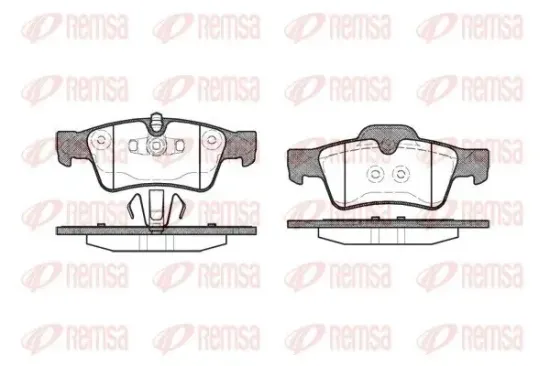 Bremsbelagsatz, Scheibenbremse REMSA 0991.10 Bild Bremsbelagsatz, Scheibenbremse REMSA 0991.10