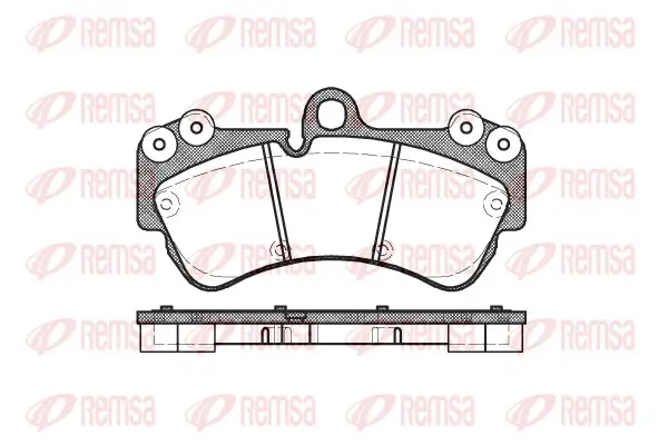 Bremsbelagsatz, Scheibenbremse Vorderachse REMSA 0994.00