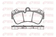Bremsbelagsatz, Scheibenbremse Vorderachse REMSA 0994.00