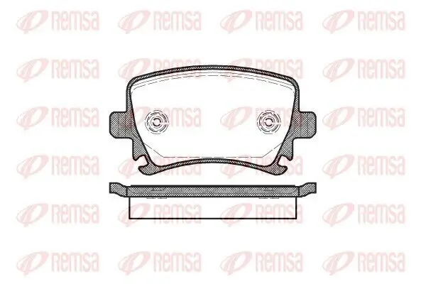 Bremsbelagsatz, Scheibenbremse Hinterachse REMSA 1031.00