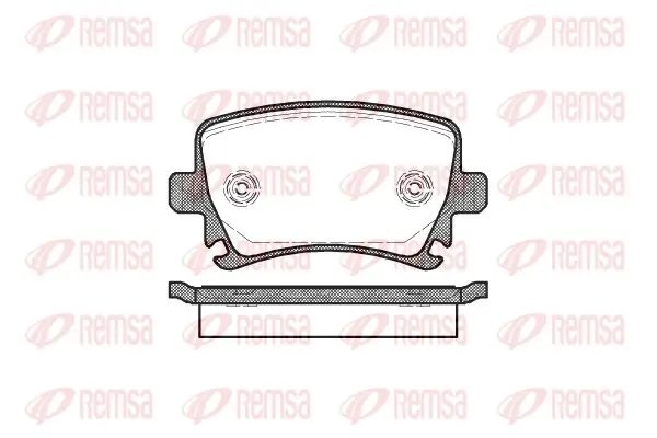 Bremsbelagsatz, Scheibenbremse Hinterachse REMSA 1031.00