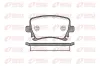 Bremsbelagsatz, Scheibenbremse Hinterachse REMSA 1031.00