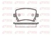 Bremsbelagsatz, Scheibenbremse Hinterachse REMSA 1031.00
