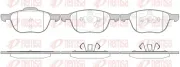Bremsbelagsatz, Scheibenbremse Vorderachse REMSA 1082.00