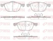 Bremsbelagsatz, Scheibenbremse Vorderachse REMSA 1082.15