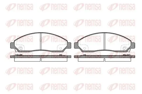 Bremsbelagsatz, Scheibenbremse REMSA 1098.14 Bild Bremsbelagsatz, Scheibenbremse REMSA 1098.14