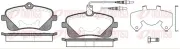 Bremsbelagsatz, Scheibenbremse Vorderachse REMSA 1102.02
