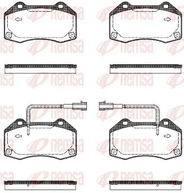 Bremsbelagsatz, Scheibenbremse REMSA 1113.10 Bild Bremsbelagsatz, Scheibenbremse REMSA 1113.10