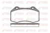 Bremsbelagsatz, Scheibenbremse Vorderachse REMSA 1113.00