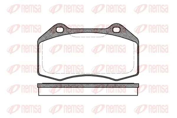 Bremsbelagsatz, Scheibenbremse Vorderachse REMSA 1113.00