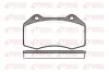 Bremsbelagsatz, Scheibenbremse Vorderachse REMSA 1113.00