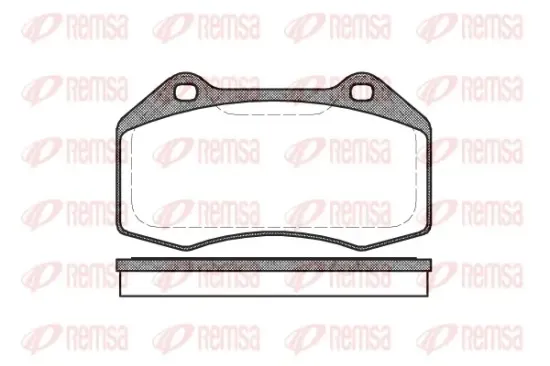 Bremsbelagsatz, Scheibenbremse Vorderachse REMSA 1113.00 Bild Bremsbelagsatz, Scheibenbremse Vorderachse REMSA 1113.00