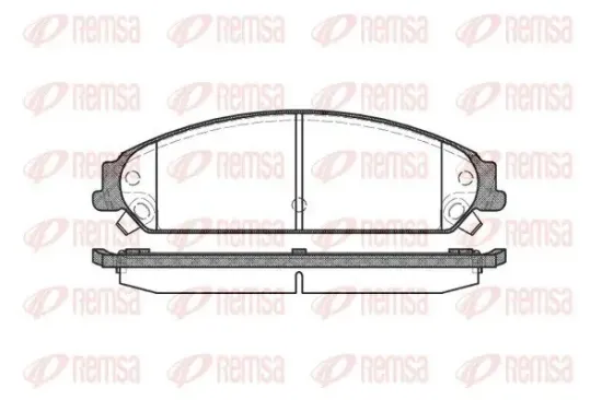 Bremsbelagsatz, Scheibenbremse REMSA 1128.08 Bild Bremsbelagsatz, Scheibenbremse REMSA 1128.08