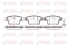 Bremsbelagsatz, Scheibenbremse Hinterachse REMSA 1149.10