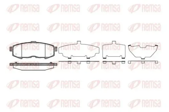 Bremsbelagsatz, Scheibenbremse REMSA 1160.00 Bild Bremsbelagsatz, Scheibenbremse REMSA 1160.00