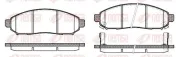 Bremsbelagsatz, Scheibenbremse Vorderachse REMSA 1162.12
