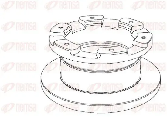 Bremsscheibe Hinterachse REMSA NCA1181.10 Bild Bremsscheibe Hinterachse REMSA NCA1181.10