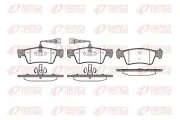 Bremsbelagsatz, Scheibenbremse Hinterachse REMSA 1187.02