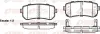 Bremsbelagsatz, Scheibenbremse Hinterachse REMSA 1209.02