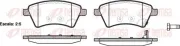 Bremsbelagsatz, Scheibenbremse Vorderachse REMSA 1215.01