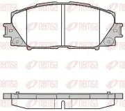 Bremsbelagsatz, Scheibenbremse REMSA 1224.10