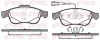 Bremsbelagsatz, Scheibenbremse Vorderachse REMSA 1248.02