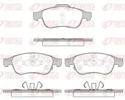 Bremsbelagsatz, Scheibenbremse Vorderachse REMSA 1248.12