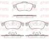 Bremsbelagsatz, Scheibenbremse Vorderachse REMSA 1248.12