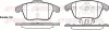 Bremsbelagsatz, Scheibenbremse Vorderachse REMSA 1249.00